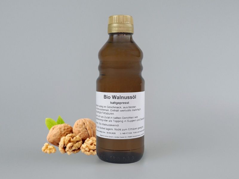 Walnussöl (Walnusskernöl), kalt gepresst, bio kbA