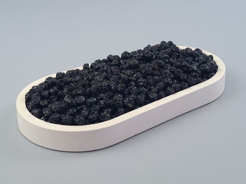 Waldheidelbeeren getrocknet, Vaccinium myrtillus, bio kbA, schwarze Beere, weich