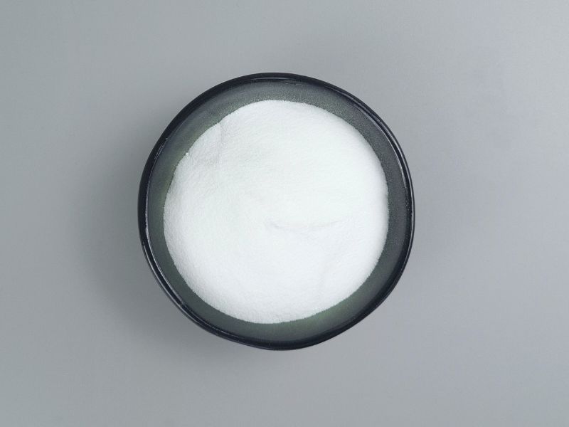 Inulin Pulver in kleiner Schale