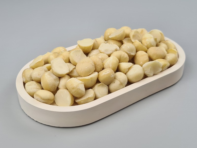 Macadamia Nusskerne, ganze und halbe Kerne, Bio kbA, Rohkost