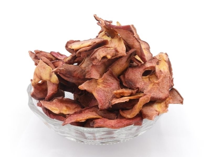 Apfelchips Weirouge, rote Apfelringe, 100% Natur