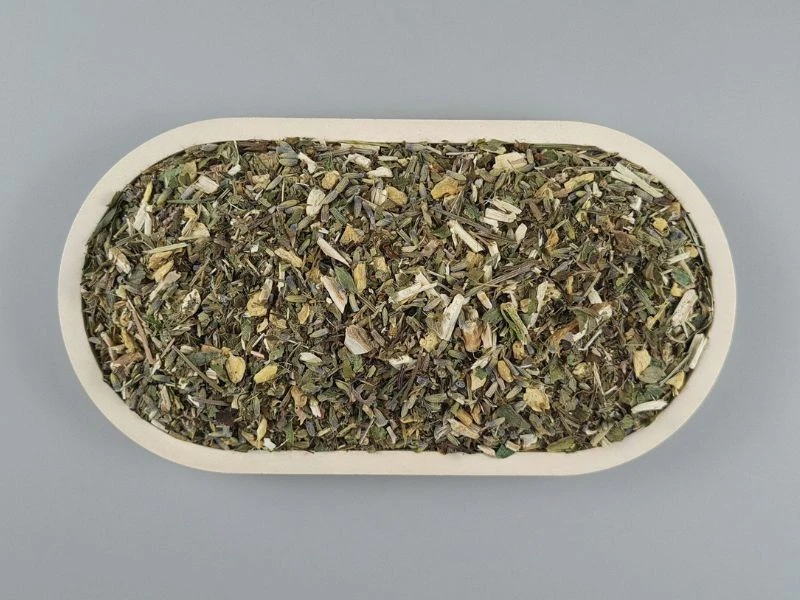 Salix Relax Kopfschmerztee - Schale von oben