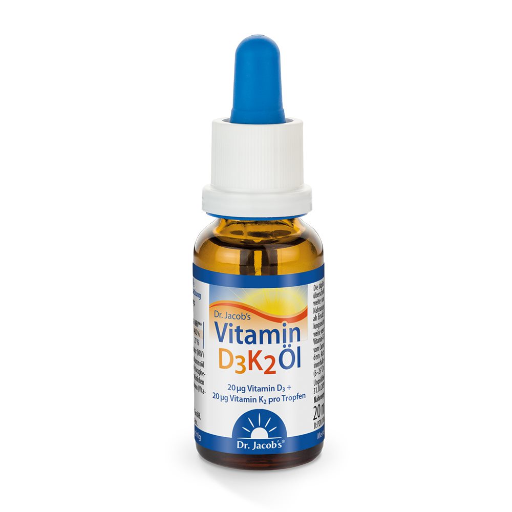 Vitamin D3 + K2 Öl - für Knochen und Immunsystem