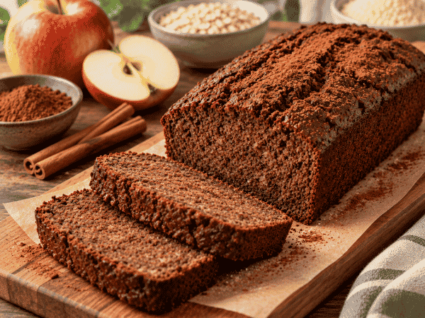 Apfel-Kakao-Brot mit Zimt