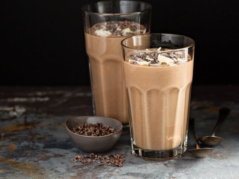 Kakaonibs Bananen-Smoothie