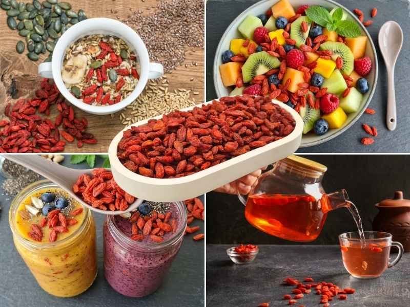 Goji Beeren getrocknet Verwendungsbeispiele
