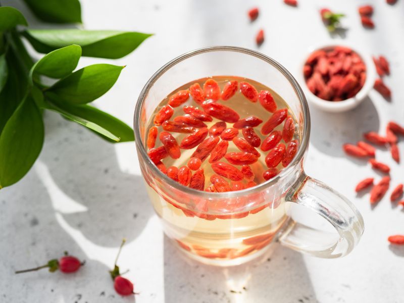 Bio Goji Beeren im Tee