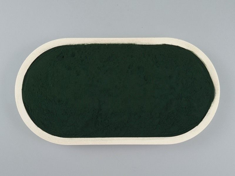 Bio Spirulina Pulver von oben