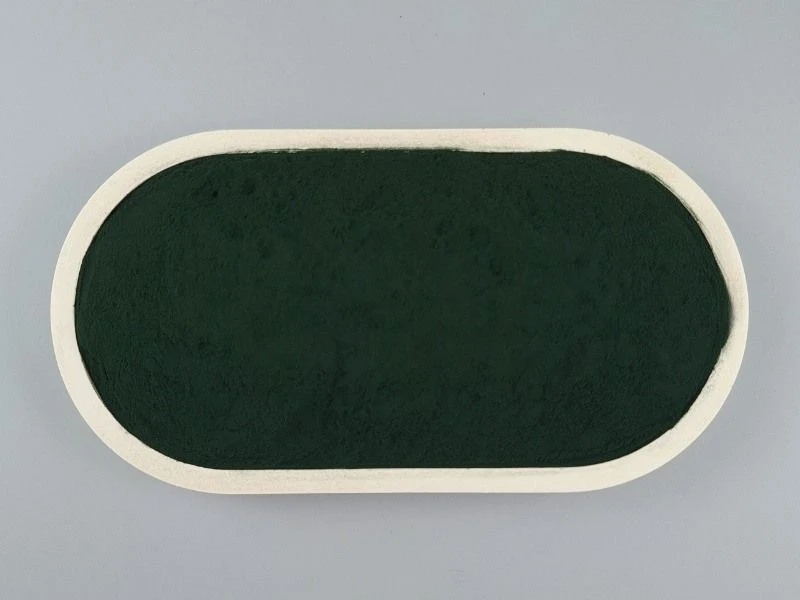 Bio Spirulina Pulver von oben