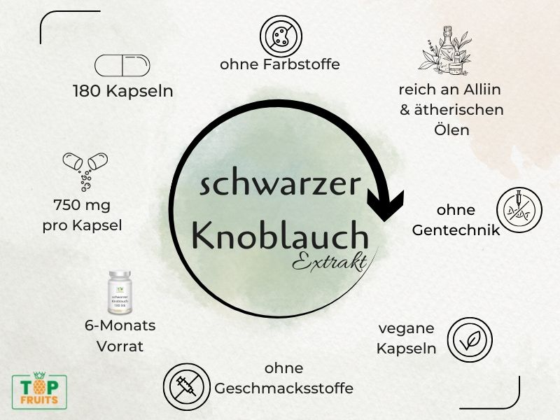 Schwarzer Knoblauch Kapseln Eigenschaften