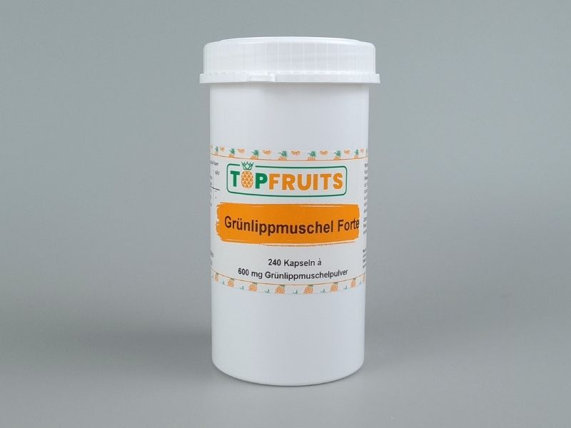 Grünlippmuschel Forte Kapseln à 600 mg reinem Grünlippmuschelextrakt
