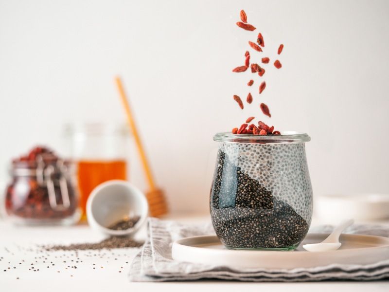 Bio Goji Beeren Chia Pudding