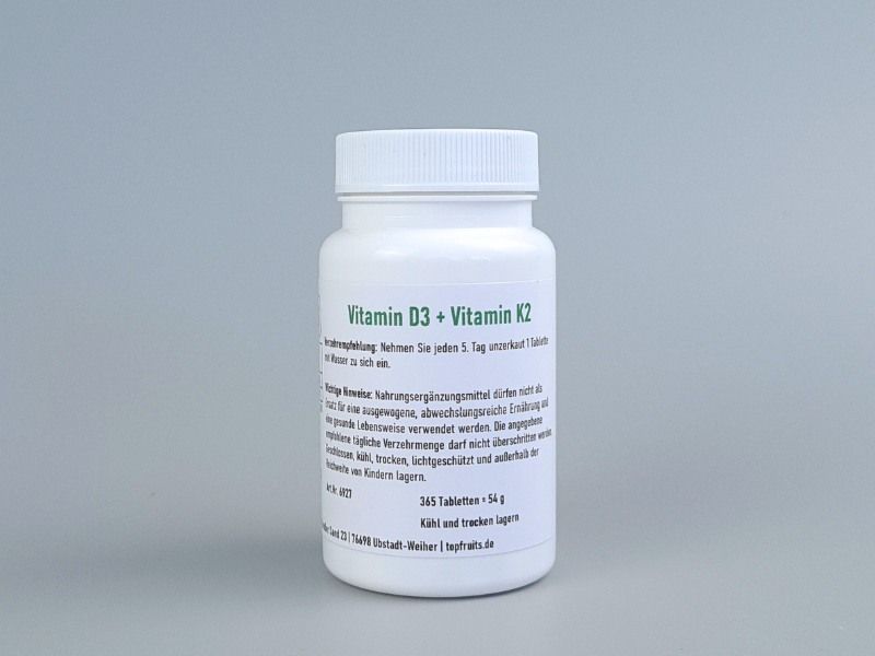 Vitamin D3 5000 iE  + Vitamin K2, 100 mcg