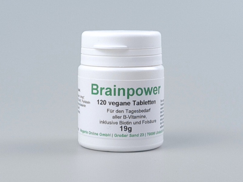 Topfruits Brainpower B-Vitamine + Folsäure, vegan, mit B12