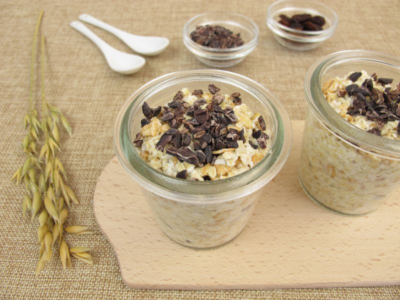 Bio Kakaonibs mit Müsli