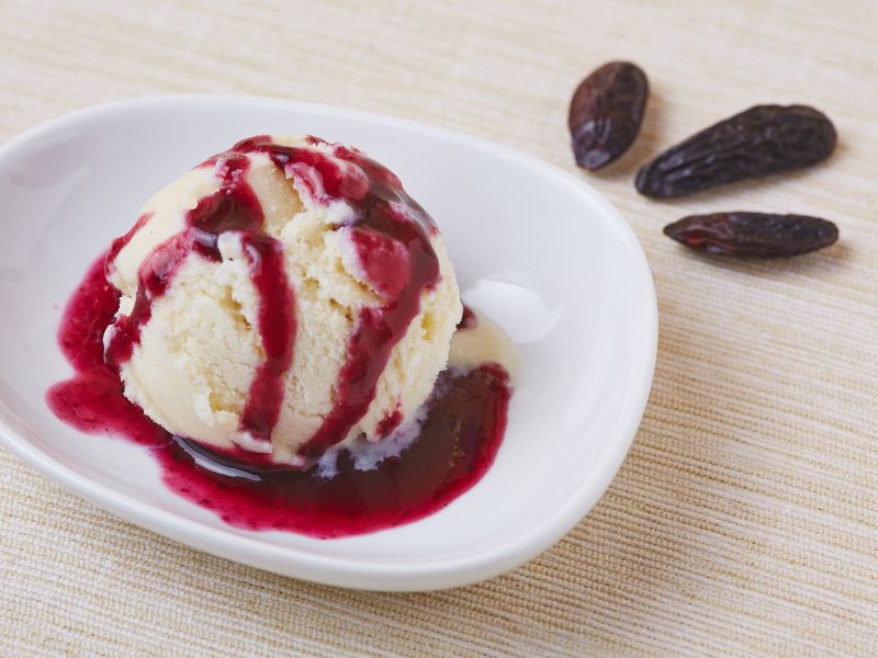 Tonka Bohnen mit Eis
