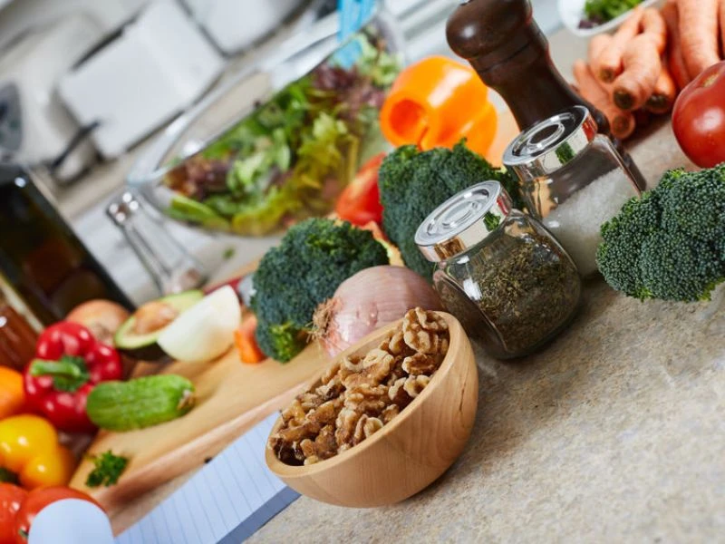 Küche mit gesunden Zutaten - Rezepte Ernährungsdocs