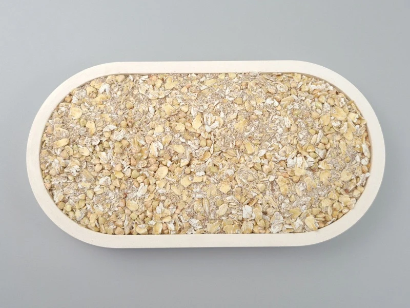 Keimkorn Basis Müsli Bio in der Schale von oben