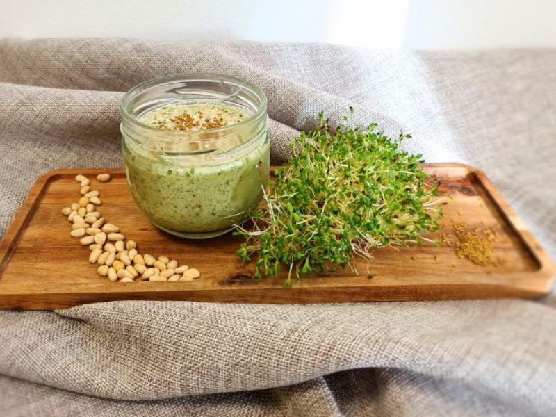 zedernusskerne-pesto-mit-alfalfasprossen
