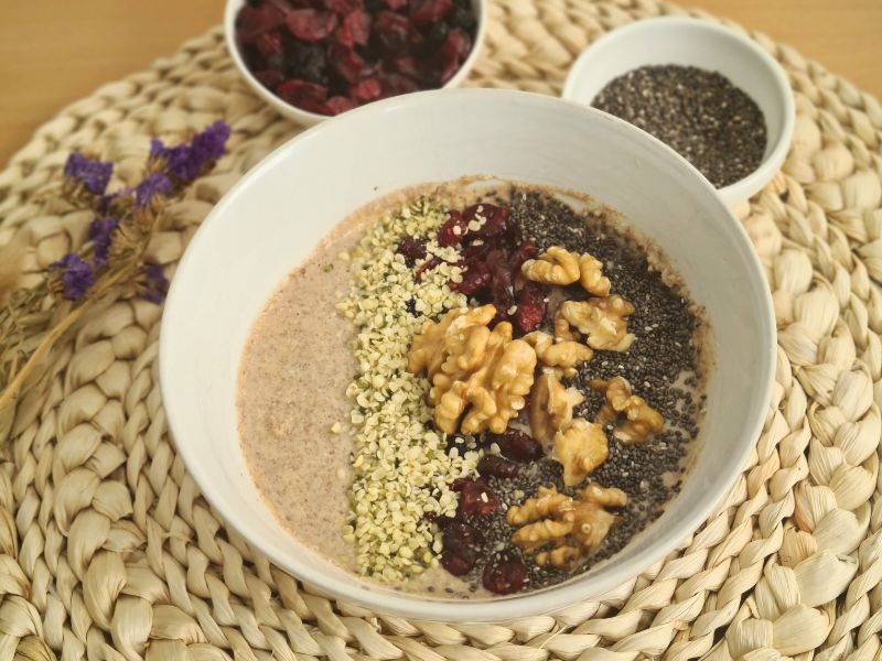 gekeimter Bio  Porridge zubereitung