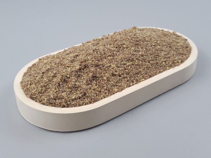 Leinsamenmehl aus gekeimtem Leinsamen, bio, grob vermahlen, Rohkost, aus der EU