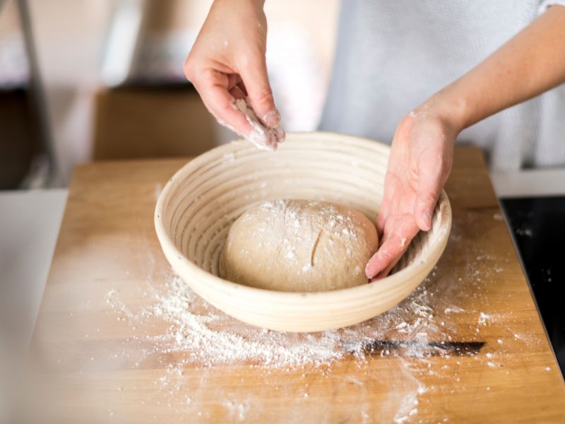 Chia Samen Brot backen