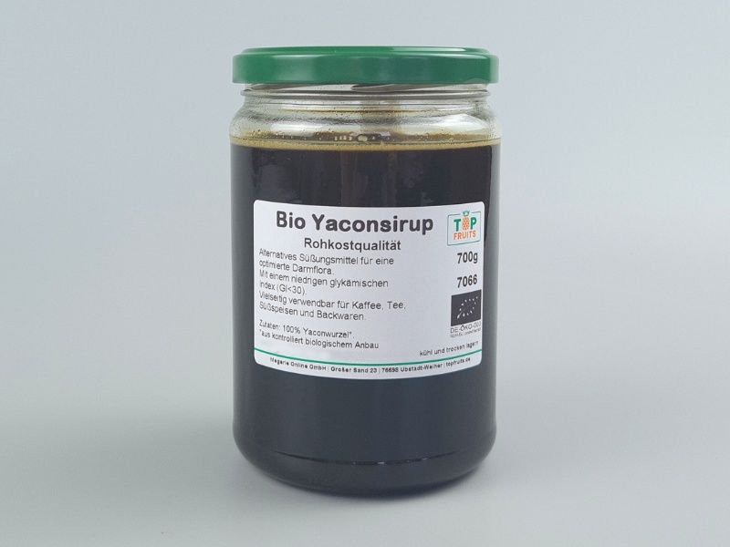 Yaconsirup, Bio, Rohkost, 100% Yaconwurzel, 700g Glas