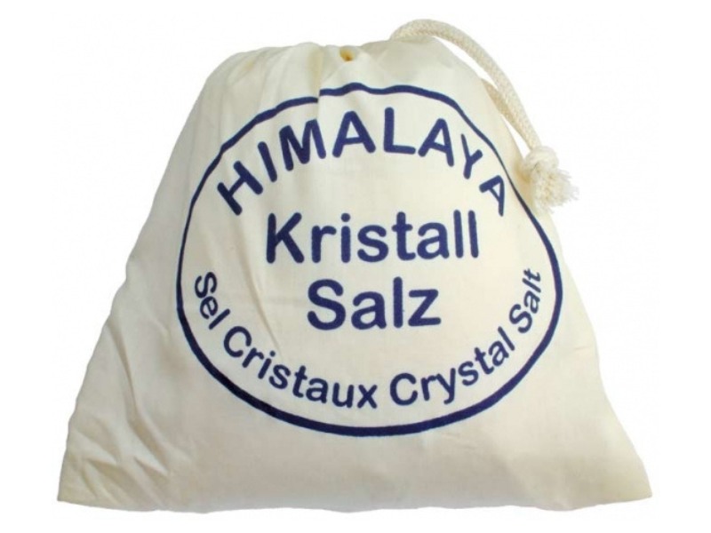 Himalaya Salz Brocken im Stoffbeutel