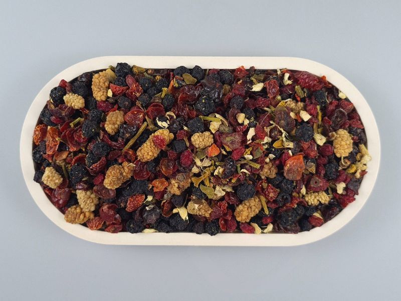 Beeren Vitaltee - Schale von oben