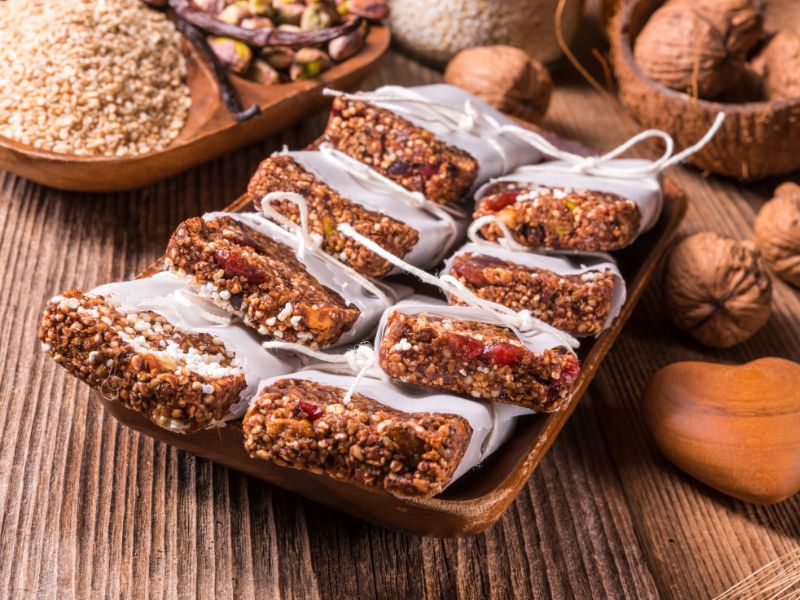 Müsliriegen mit Amaranth gepufft