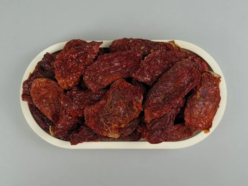 getrocknete Bio Tomaten - Schale von oben