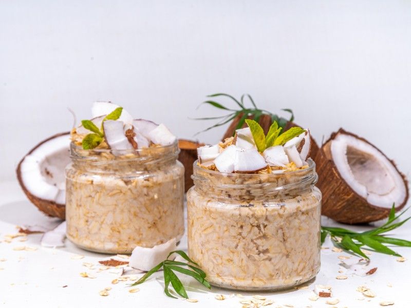 Overnight Oats mit Bio Kokosblütenzucker