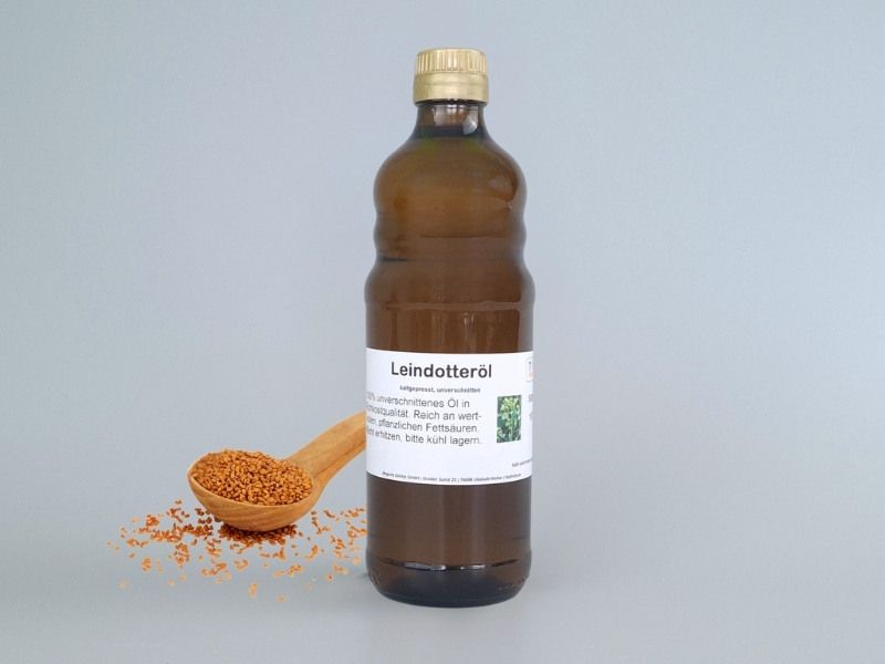 Leindotteröl (Camelina Sativa), kaltgepresst, hoher Omega-3 Gehalt angenehmer Geschmack