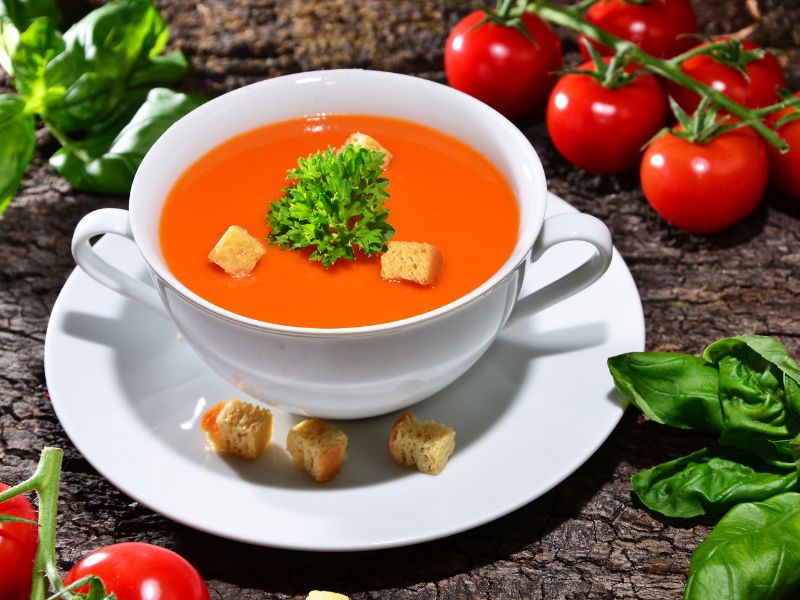 Tomatensuppe mit Tomatenpulver bio