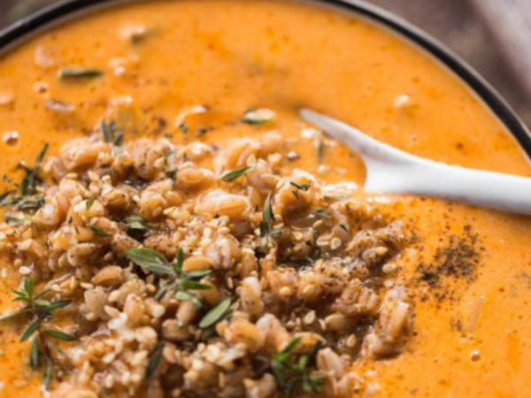 Kokos-Curry mit Gemüse und Emmer