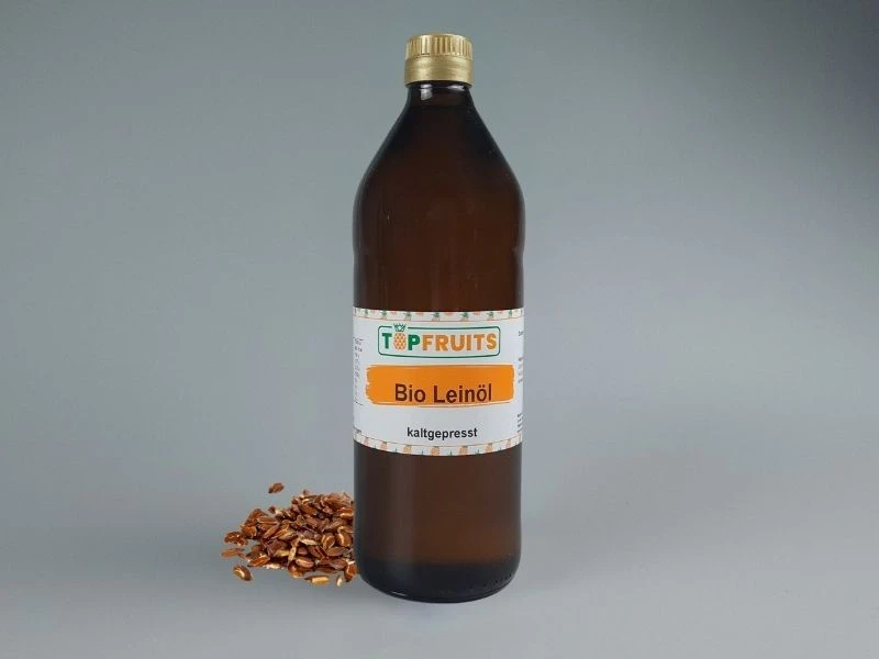 Bio-Leinöl kaltgepresst, Leinsamenöl, Bio kbA, mild im Geschmack