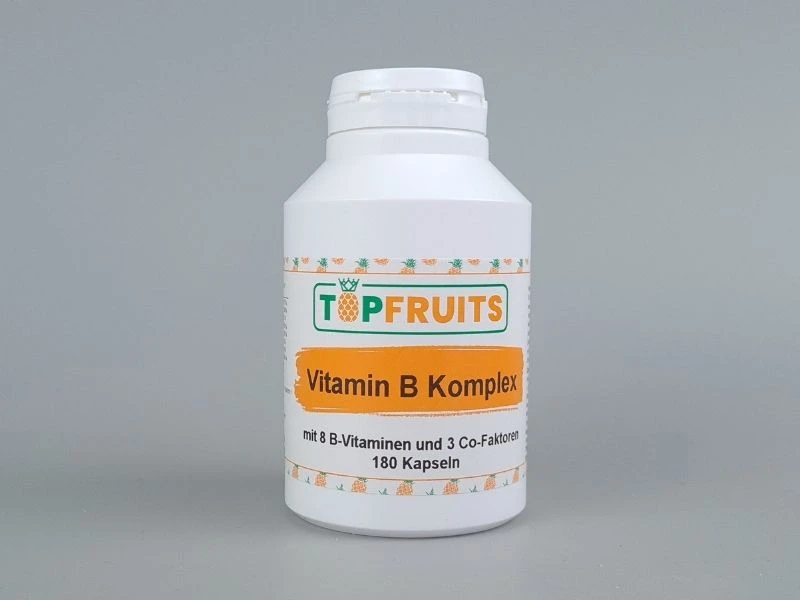 Vitamin B Komplex Pro - 180 Kapseln - alle 8 B-Vitamine + 3 Co-Faktoren
