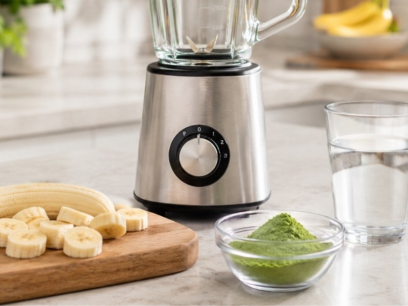 Grüner Smoothies Pulver Green Powder mit weiteren Zutaten