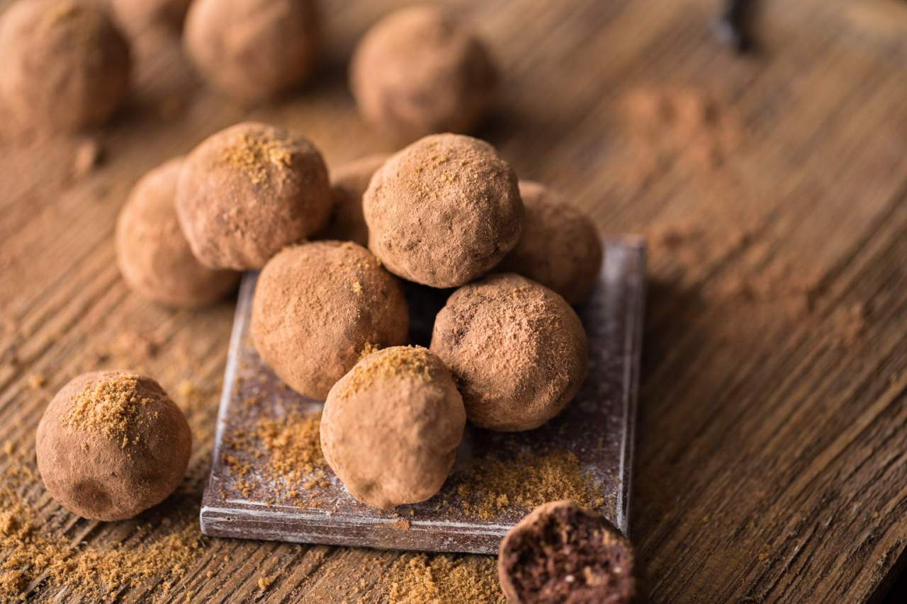 Rohe Mandel-Kakao Pralinen