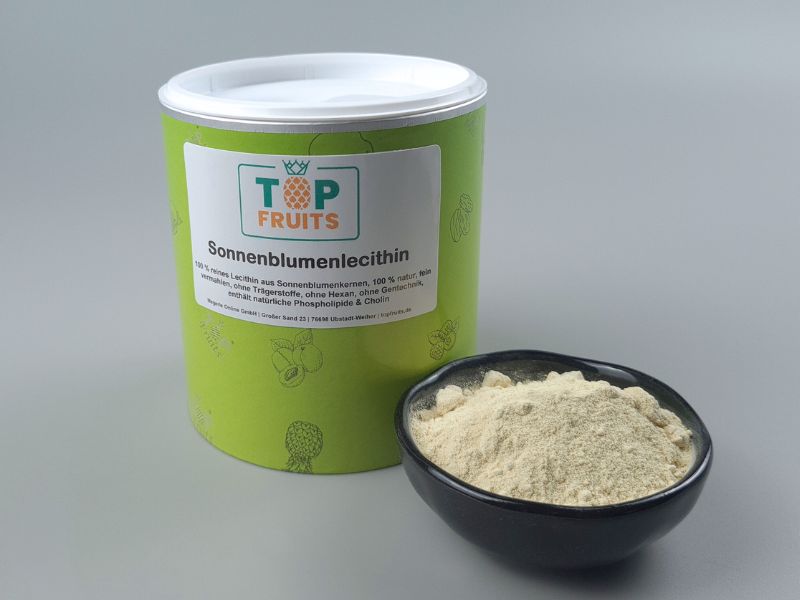 Lecithin aus Sonnenblumen - 250g - 100% Lecitin-Pulver ohne Träger, ohne Gentechnik