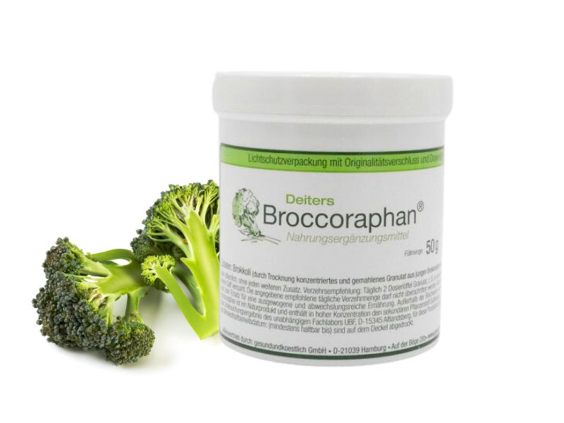 Broccoraphan®, 50g gefriergetrocknetes Pulver aus Brokkolisprossen, definierter Sulforaphangehalt