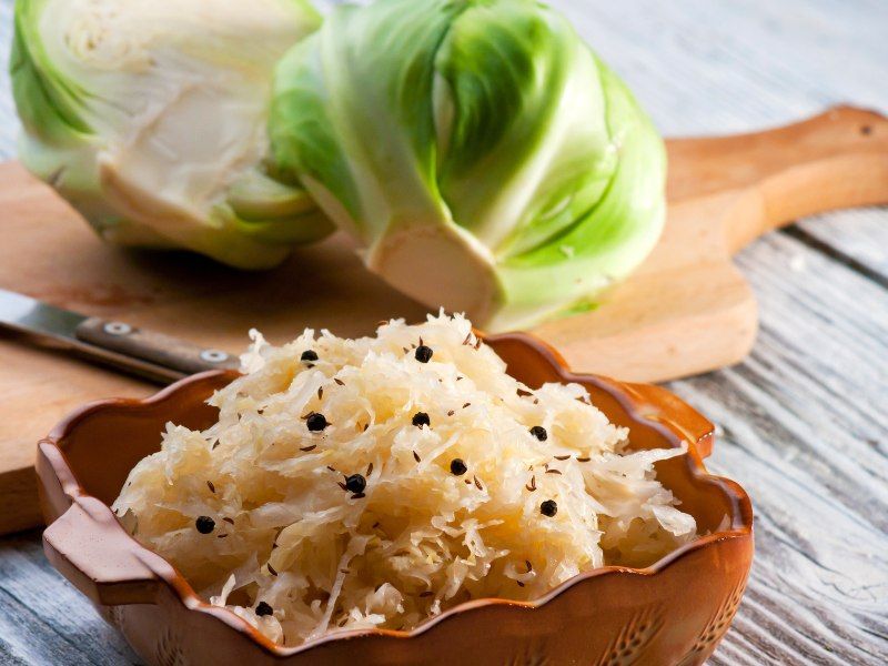 frisches Sauerkraut