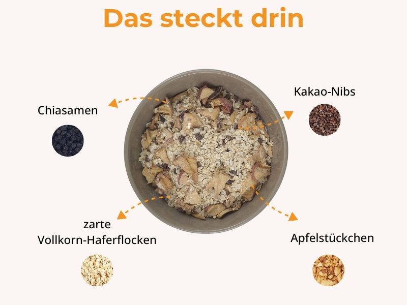 Porridge Vital mit Apfel - Das steckt drin