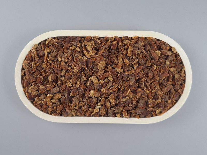 Ginsengwurzel, geschnitten - Schale von oben
