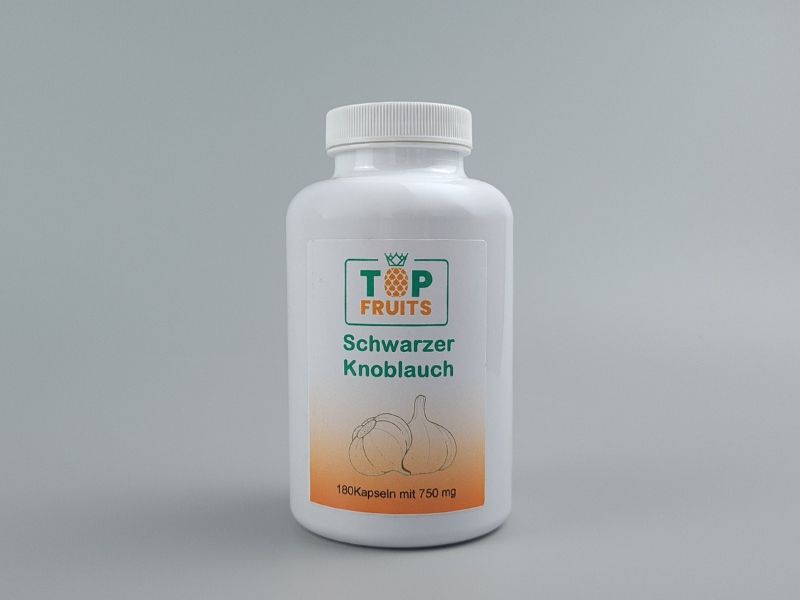 Schwarzer Knoblauch Extrakt Forte 750 mg - 180 Kapseln - vegan