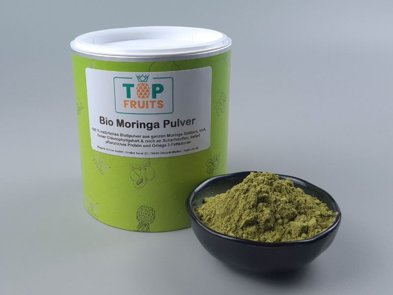 Moringa Pulver (Moringa oleifera), Blattpulver, bio kbA, natur