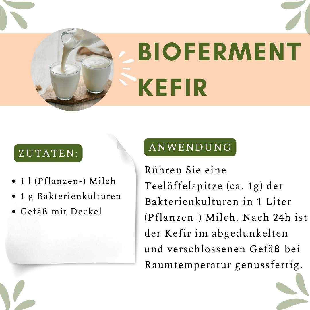 Biofermen Kefir Bioferment | Milchkefir selber machen | 2 x 5g | Topfruits