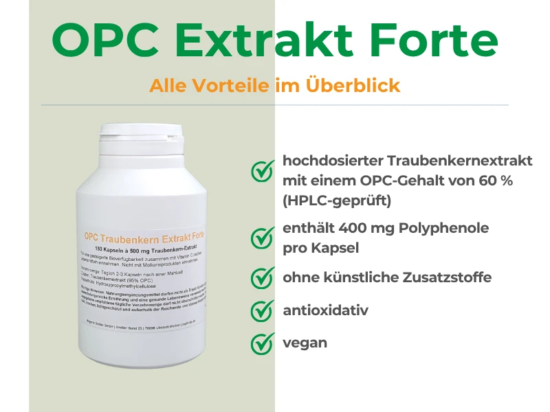 OPC Extrakt-Kapseln Vorteile auf einen Blick