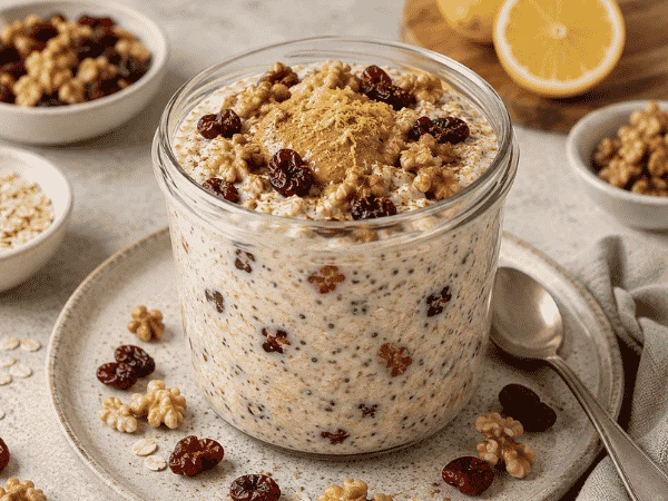 Overnight Oats mit SauerPower Vitalfrucht-Mix