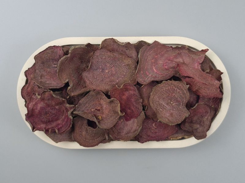 Rote Bete Chips von oben